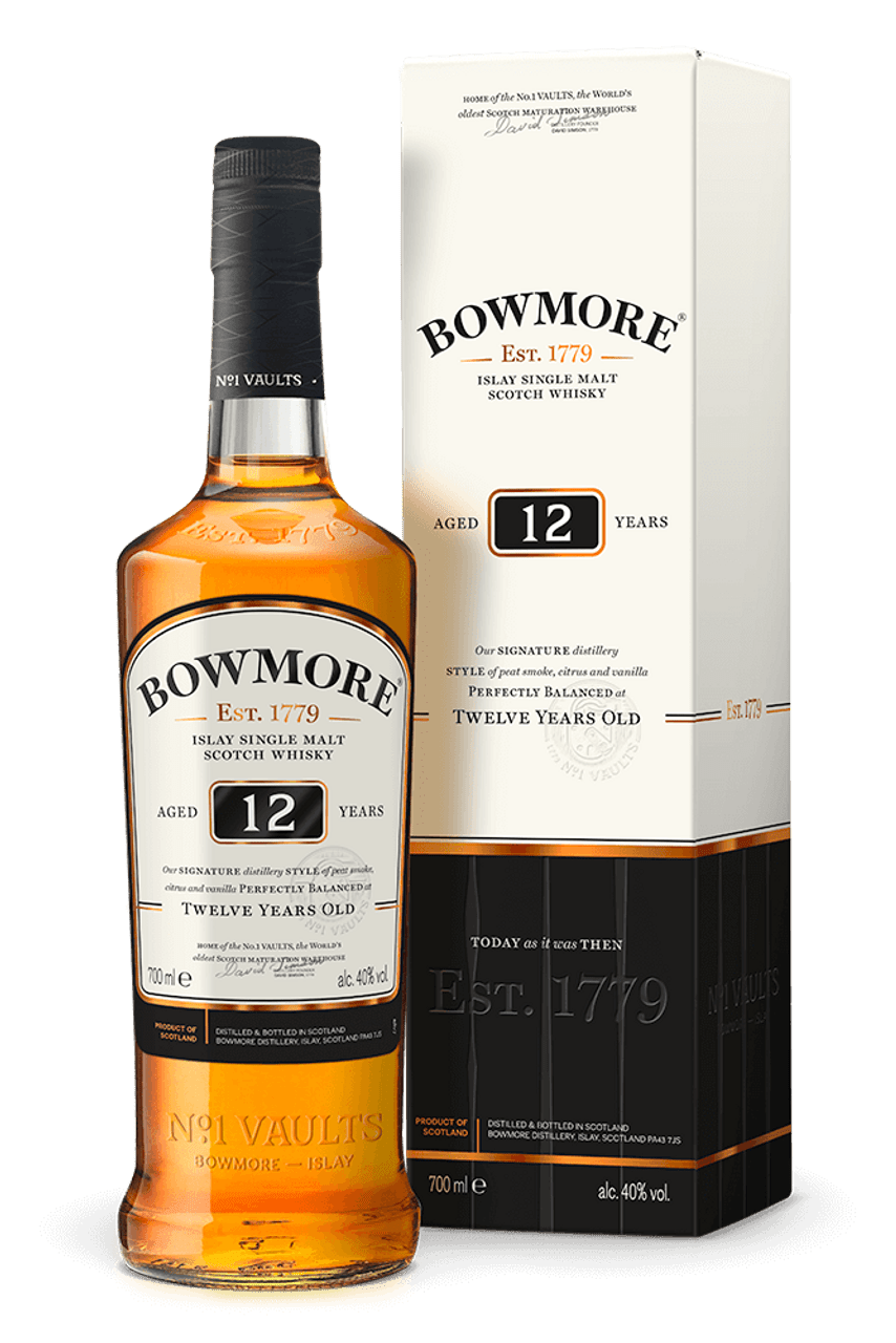 Bowmore 12 Year Old Islay Single Malt Scotch Whiskey