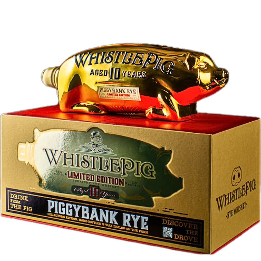 WhistlePig 10 Year Piggybank Rye Whiskey