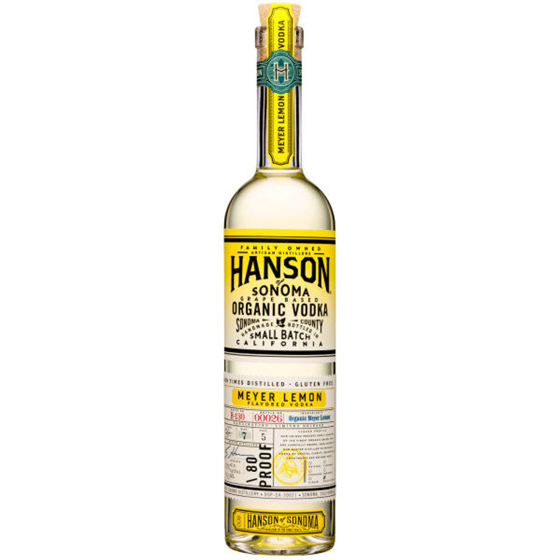 Hanson of Sonoma Meyer Lemon Organic Vodka