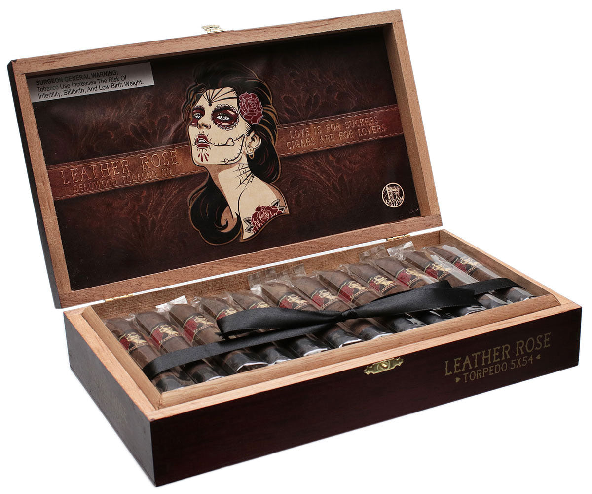 Dead Wood Leather Rose Torpedo By Fat Bottom Betty