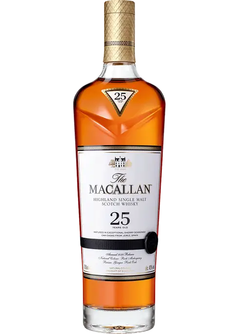 The Macallan Sherry Oak 25 Year Single Malt Scotch Whiskey