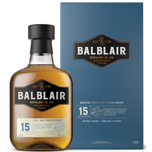 Balblair Highland 15yr Single Malt Scotch Whiskey