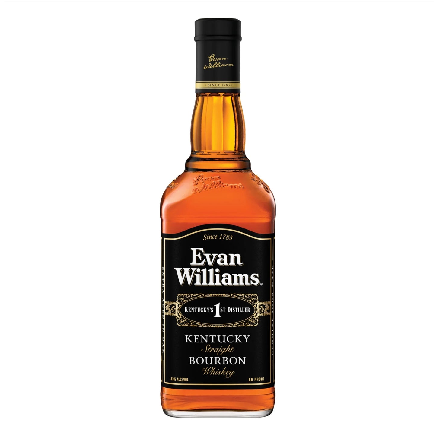 Evan Williams Black Label Straight Bourbon Whiskey