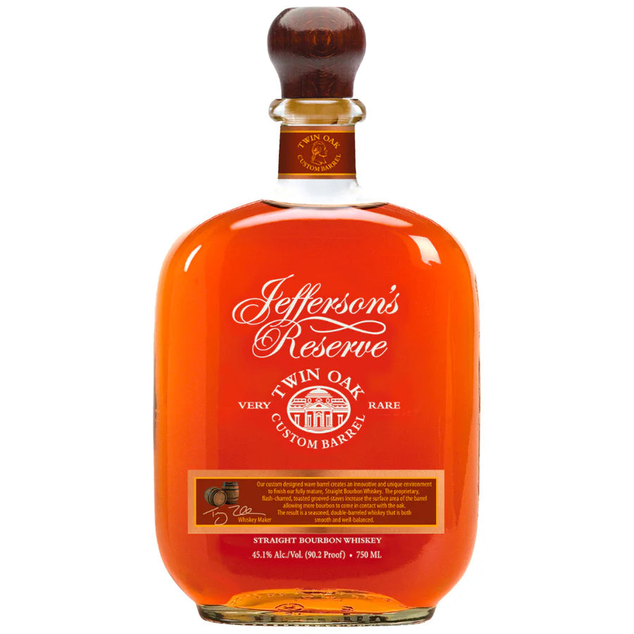 Jefferson's Reserve Twin Oak Custom Barrel Bourbon Whiskey