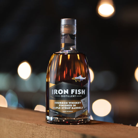 Iron Fish Bourbon Whiskey Finished In Maple Syrup Barrels