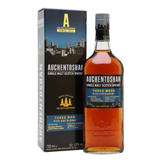 Auchentoshan Three Wood Single Malt Scotch Whiskey