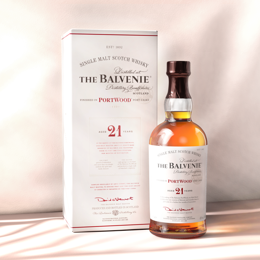 The Balvenie 21 Year Old Portwood Speyside Single Malt Scotch Whiskey