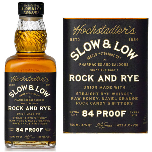 Slow & Low Rock And Rye Straight Rye Whiskey