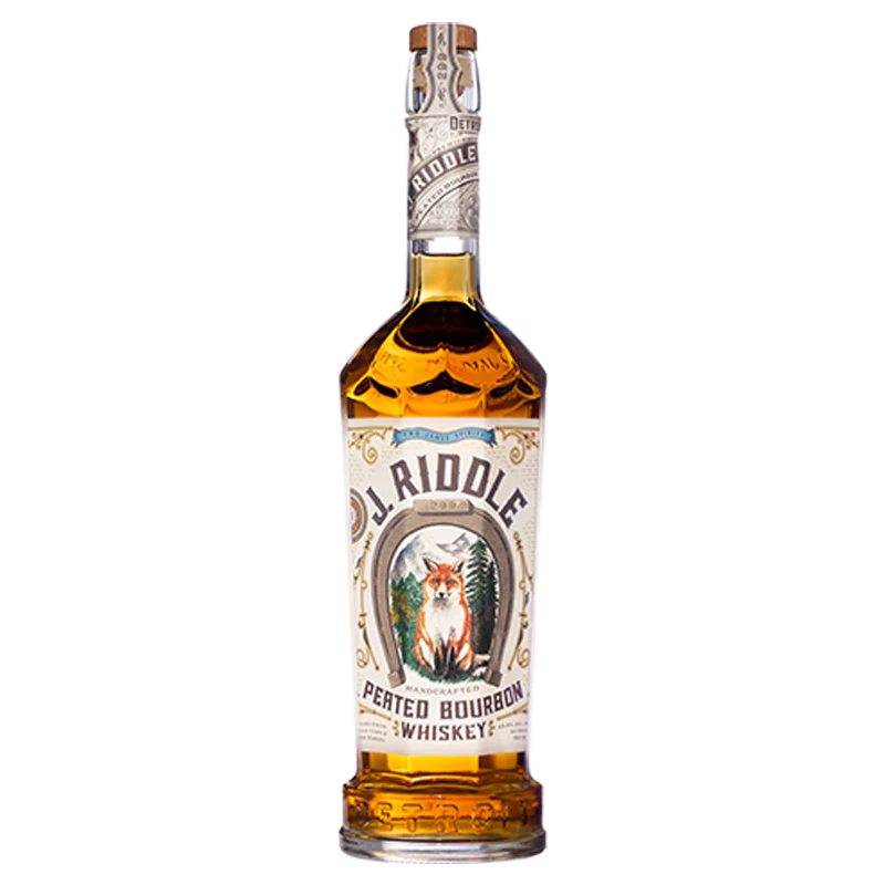 Two James J Riddle Peated Bourbon Whiskey