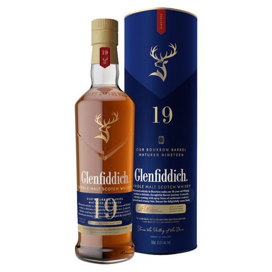 Glenfiddich 19yr Bourbon Cask Finish Single Malt Scotch Whisky